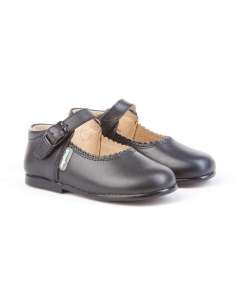 Mary Janes in leather AngelitoS 500 navy