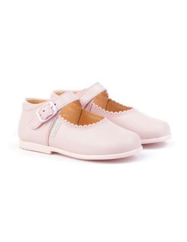 Mary Janes in leather AngelitoS 500 pink