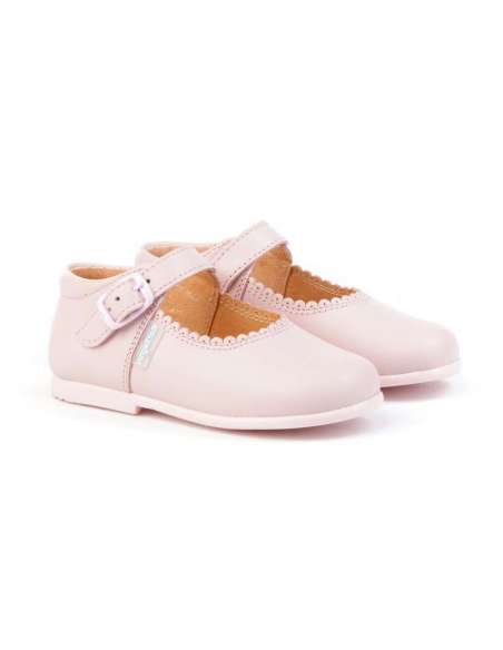 Mary Janes in leather AngelitoS 500 pink
