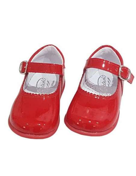 Mercedes en charol Bambi rojo 457
