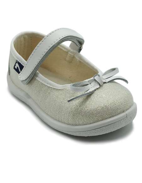 CANVAS MARY JANES DEYMAR 8115 BLANCO/ORO