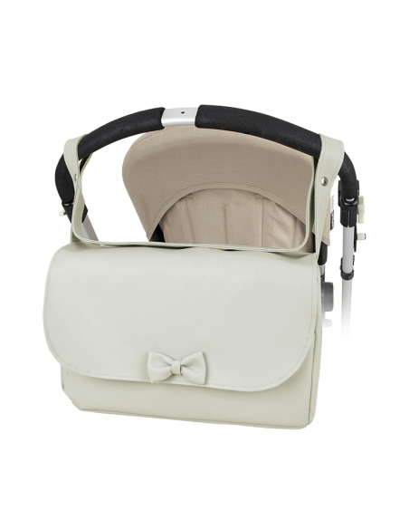 161107222C WHITE BABY-BAG IN POLIPIEL
