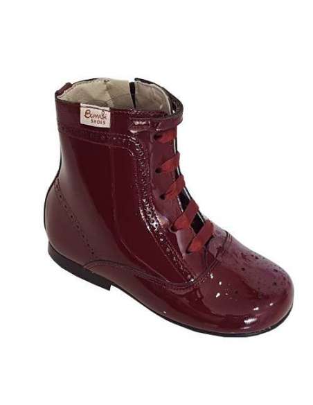 Patent boots Bambi burgundy 4253