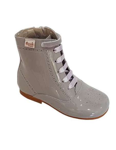 Patent boots Bambi grey 4253