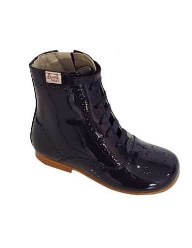 Patent boots Bambi navy 4253