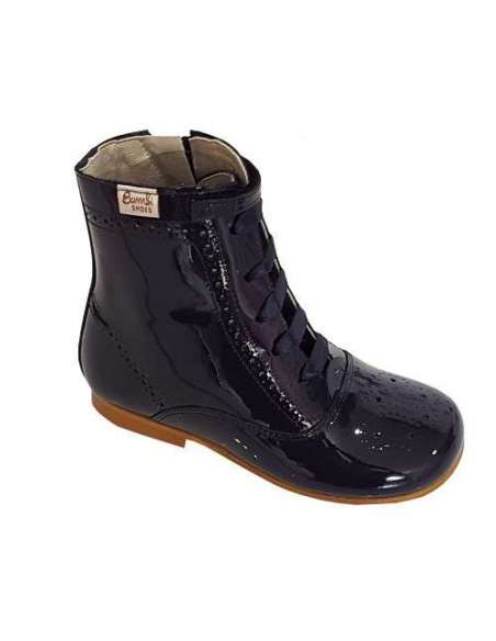 Patent boots Bambi navy 4253