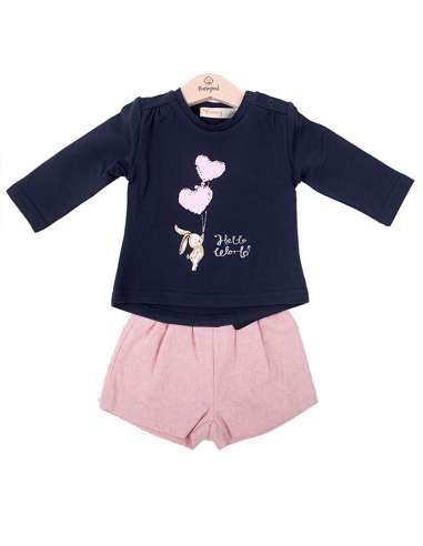 21155BB(03-24) GIRL  SETS TWO PIECES BRAND BABYBOL