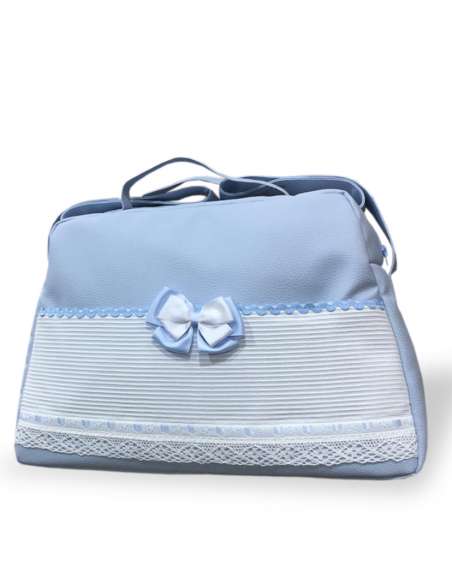 NEREA BLUE BABY-BAG IN POLIPIEL