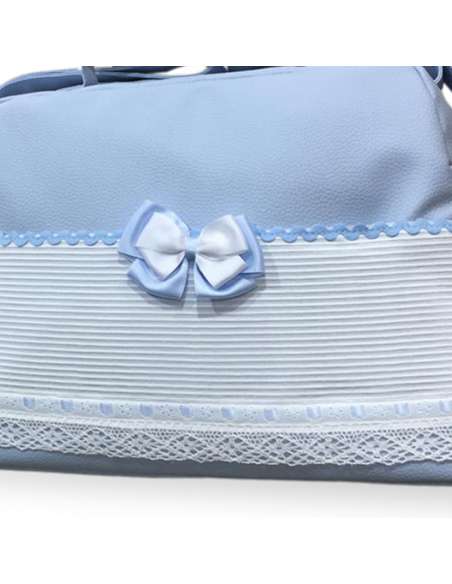 NEREA AZUL  BOLSO DE POLIPIEL DE BEBÉ