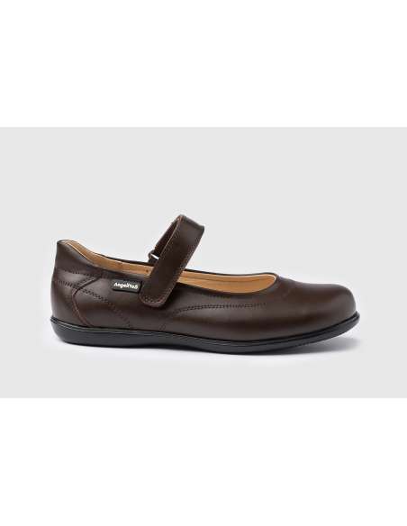 Mary Janes School Shoes AngelitoS 460 chocolate