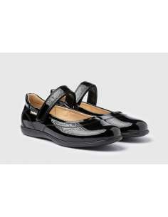 Mary Janes School Shoes AngelitoS 459 Patent black 2
