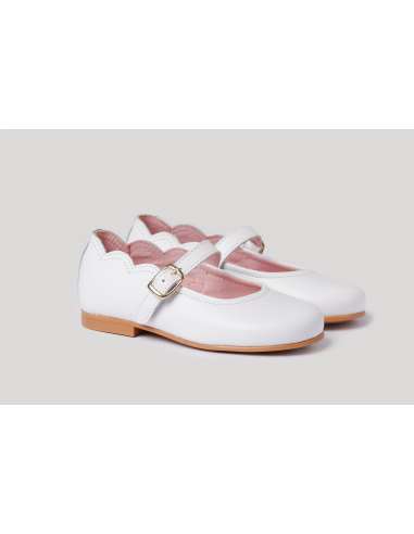 Mary Janes Leather AngelitoS 1103 white