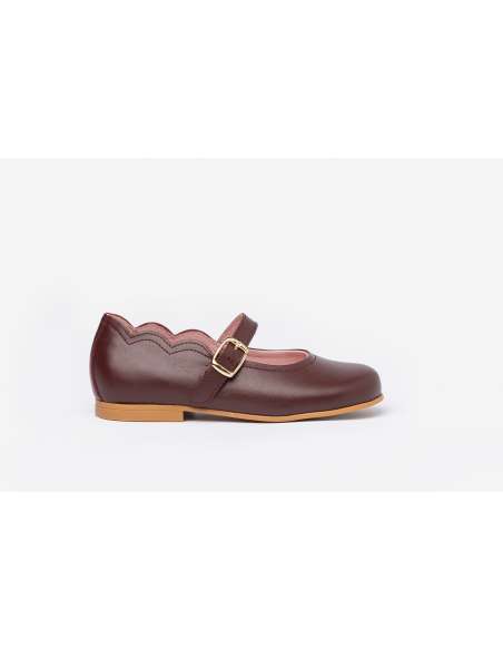 Mary Janes Leather AngelitoS 1103 burgundy