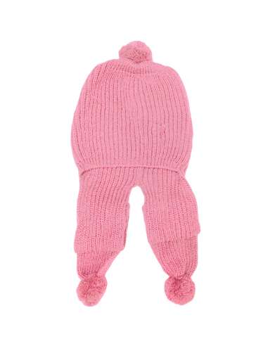 824002 ROSA SET OF SCARF AND HAT WITH POMPOM BRAND PECESA