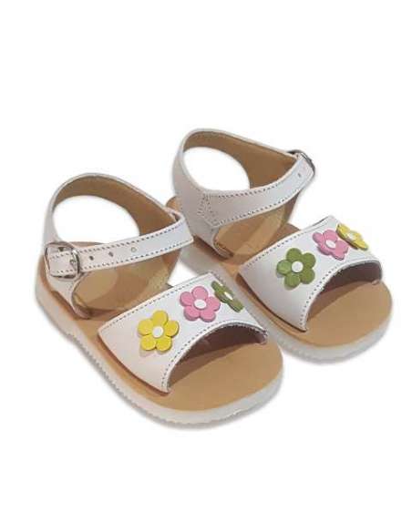 SANDALS IN LEATHER 9042 MULTY