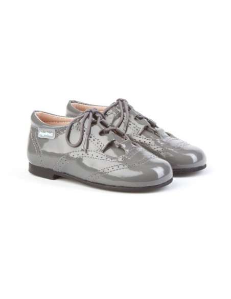 Inglesito Patent Leather AngelitoS 1505 Grey