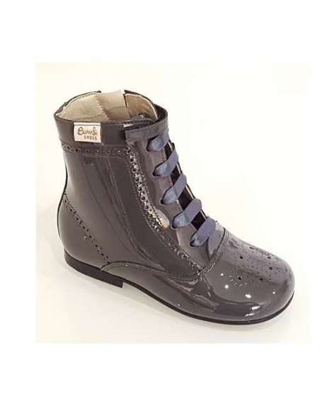 Pascuala de charol Bambi gris oscura 4253