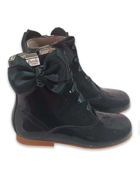 PASCUALA DE PIEL CHAROL CON LAZO BUTTERFLY BAMBI 4253 VERDE