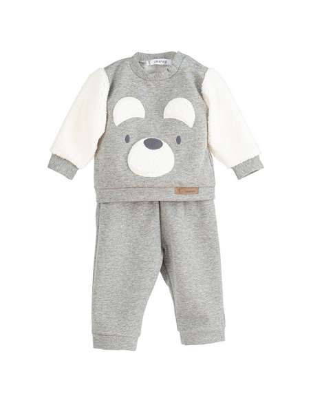 36032 GRIS CONJUNTO BEBE MARCA CALAMARO