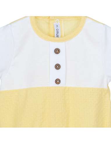 32330 YELLOW BALER  ROMPER BRAND CALAMARO