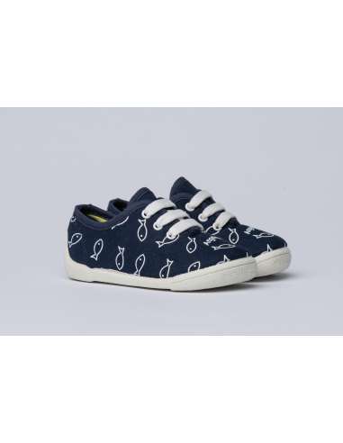 Boys Canvas with laces Angelitos 107 Navy