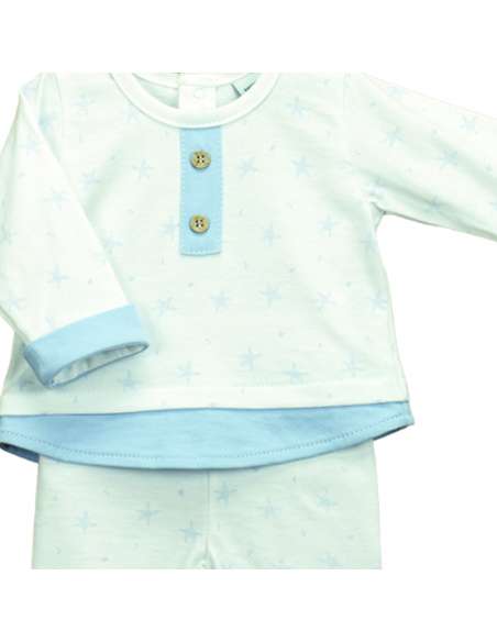 52299 CELESTE CONJUNTO BEB  PACIFIC MARCA BABIDU