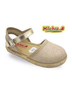 ESPADRILLES CANVAS MICHU 8035 GOLD