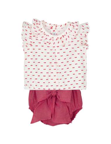 1910316041 RED BABY GIRL SETS POLOLO BICO BRAND...