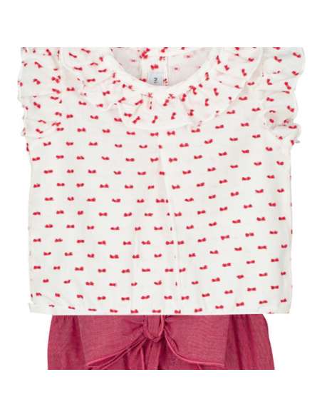 1910316041 RED BABY GIRL SETS POLOLO BICO BRAND CALAMARO
