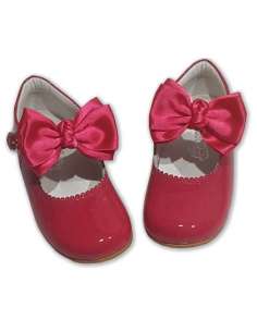 MERCEDITAS DE CHAROL CON LAZO BUTTERFLY BAMBI 4199 FUXIA