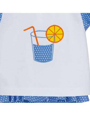 23020 GIRLS T-SHIRT AND SWIM NAPPY BRAND CALAMARO