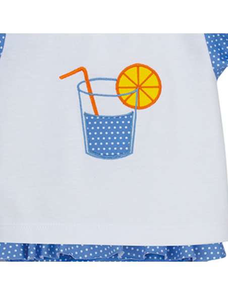 23020 GIRLS T-SHIRT AND SWIM NAPPY BRAND CALAMARO