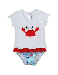23012 GIRLS T-SHIRT AND SWIM NAPPY BRAND CALAMARO