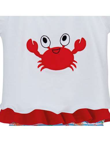 23012 GIRLS T-SHIRT AND SWIM NAPPY BRAND CALAMARO