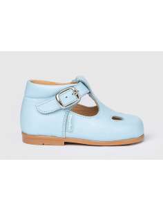 T-Bars Angelitos shoes in Leather 630 sky blue 2