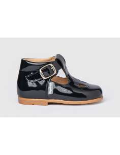 T-Bars Angelitos shoes in Patent Leather 631 navy 2