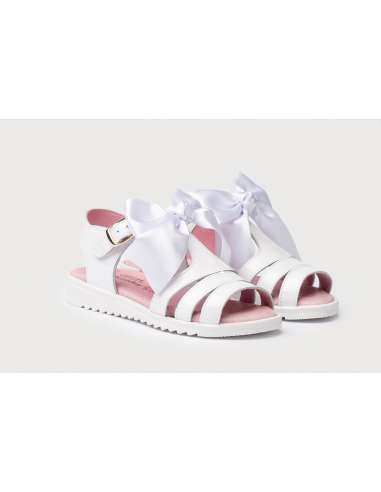 Angelitos Sandals in Patent Leather 575 white