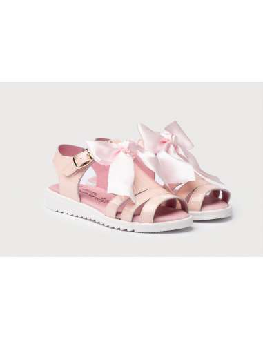 Angelitos Sandals in Patent Leather 575 pink