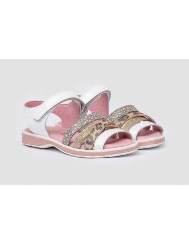 Angelitos Sandals in Patent Leather 576 white