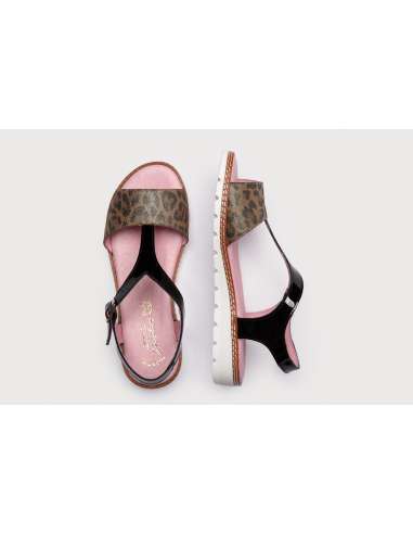 Angelitos Sandals in Patent Leather 625 black