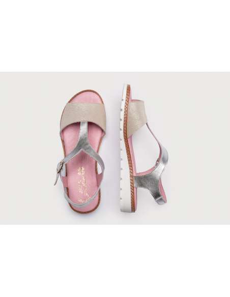 Angelitos Sandals in Patent Leather 625 silver