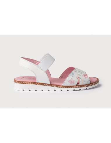 Angelitos Sandals in Patent Leather 626 white