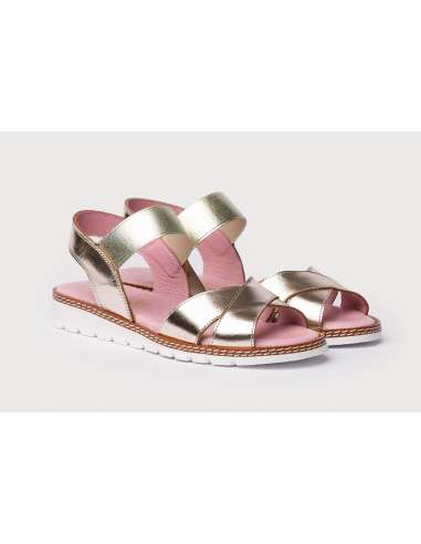 Angelitos Sandals in Patent Leather 626 gold