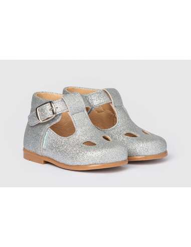 Pepito Clásico Piel Glitter AngelitoS 633 plata