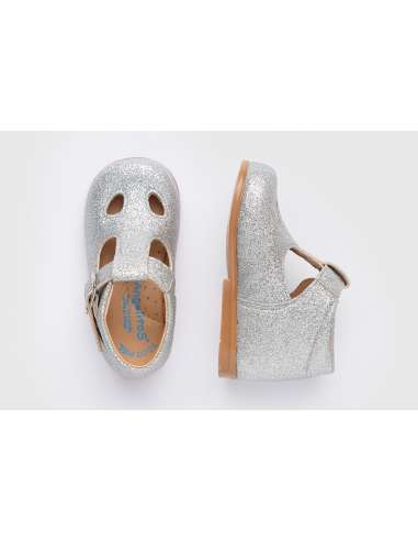 Pepito Clásico Piel Glitter AngelitoS 633 plata