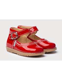 T-Bars Angelitos shoes in Patent Leather 637 red 2