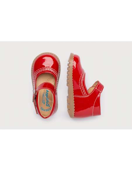Pepito Clásico Piel Glitter AngelitoS 637 rojo