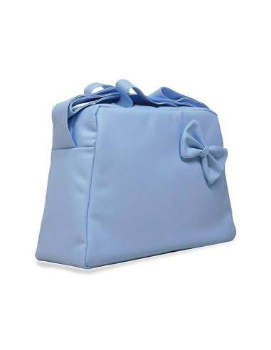 BABY-BAG IN POLIPIEL WITH BOW SKY BLUE