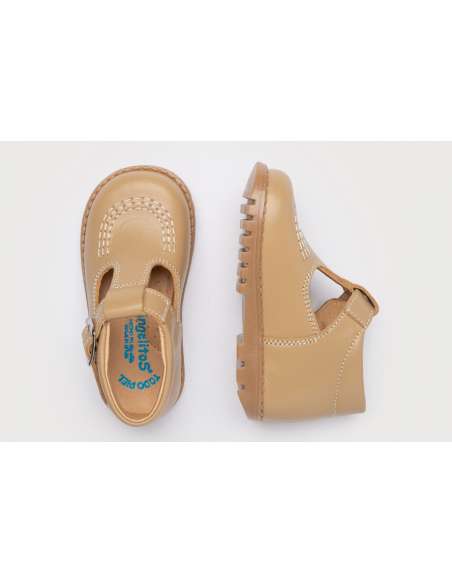 T-Bars Angelitos shoes in Leather 638 camel