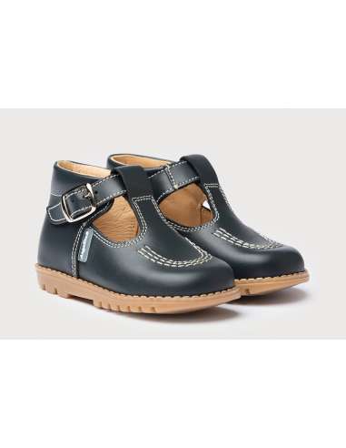 T-Bars Angelitos shoes in Leather 638 navy